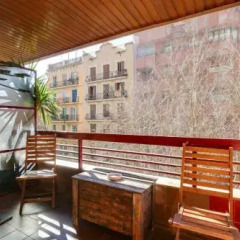 Отель Lovely And Chic Apt Next To Sagrada Familia балкон