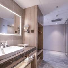 Отель Here Inn Hotel (Beijing Yizhuang) Китай, Пекин - отзывы, цены и фото номеров - забронировать отель Here Inn Hotel (Beijing Yizhuang) онлайн ванная фото 2