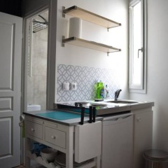Апартаменты Renovated Studio Near Buttes Chaumont Париж удобства в номере фото 2