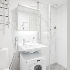 Отель Helsinki South Central Apt Neitsytpolku ванная фото 2