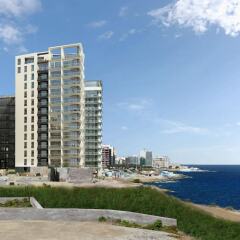 Отель Modern-luxury in Tigne Point w/ Pool, Best Location Мальта, Слима - отзывы, цены и фото номеров - забронировать отель Modern-luxury in Tigne Point w/ Pool, Best Location онлайн пляж фото 2