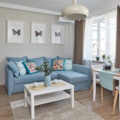 Апартаменты Praga-Poludnie Blue Apartment Варшава комната для гостей фото 4
