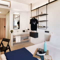 Отель lyf Funan Singapore by Ascott Сингапур комната для гостей фото 2