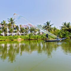 Отель Hoi An Waterway Resort Вьетнам, Хойан - отзывы, цены и фото номеров - забронировать отель Hoi An Waterway Resort онлайн приотельная территория фото 2