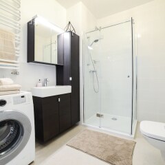 Отель Cosy apartment in Warsaw Польша, Варшава - отзывы, цены и фото номеров - забронировать отель Cosy apartment in Warsaw онлайн ванная фото 2