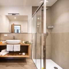 Отель Appartements Ferienidylle Gstrein Парчинес ванная
