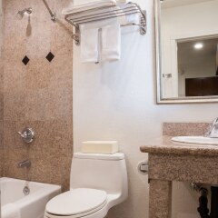 Отель Rodeway Inn & Suites Pacific Coast Highway США, Лос-Анджелес - отзывы, цены и фото номеров - забронировать отель Rodeway Inn & Suites Pacific Coast Highway онлайн ванная