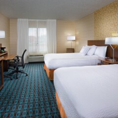 Отель Fairfield Inn & Suites by Marriott Columbus OSU США, Колумбус - отзывы, цены и фото номеров - забронировать отель Fairfield Inn & Suites by Marriott Columbus OSU онлайн комната для гостей фото 3