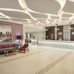 Отель Hampton by Hilton Dubai Airport ОАЭ, Дубай - 1 отзыв об отеле, цены и фото номеров - забронировать отель Hampton by Hilton Dubai Airport онлайн интерьер отеля