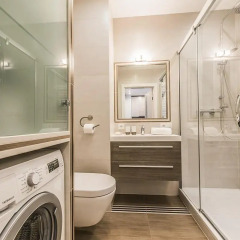 Отель P&O Apartments Bielany 6 Польша, Варшава - отзывы, цены и фото номеров - забронировать отель P&O Apartments Bielany 6 онлайн ванная фото 2