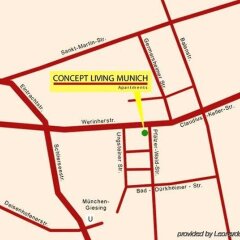 Отель Concept Living Munich Serviced Apartments Германия, Мюнхен - 1 отзыв об отеле, цены и фото номеров - забронировать отель Concept Living Munich Serviced Apartments онлайн городской автобус