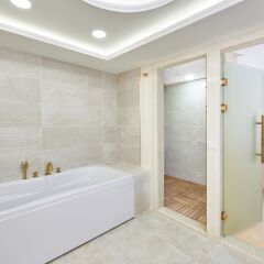 Отель Grand Hotel Uzbekistan Узбекистан, Джизак - 1 отзыв об отеле, цены и фото номеров - забронировать отель Grand Hotel Uzbekistan онлайн ванная фото 2