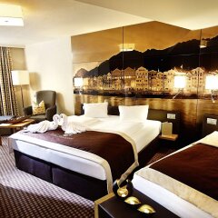 Отель Das Innsbruck Австрия, Инсбрук - 4 отзыва об отеле, цены и фото номеров - забронировать отель Das Innsbruck онлайн комната для гостей фото 5