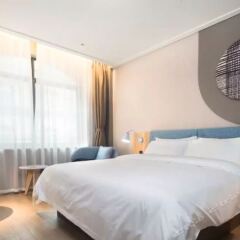 Отель Home Inn (Xi'an Fengcheng 2nd Road) Китай, Сиань - отзывы, цены и фото номеров - забронировать отель Home Inn (Xi'an Fengcheng 2nd Road) онлайн комната для гостей фото 2