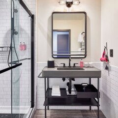 Отель Moxy Columbus Short North США, Колумбус - отзывы, цены и фото номеров - забронировать отель Moxy Columbus Short North онлайн ванная фото 2