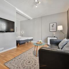 Апартаменты Forenom Serviced Apartments Oslo Rosenborg комната для гостей фото 2