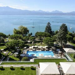 Отель Beau-Rivage Palace пляж фото 2