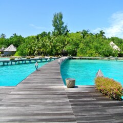 Отель Gangehi Island Resort бассейн