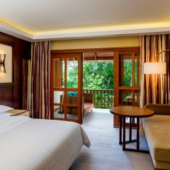 Отель Sheraton Maldives Full Moon Resort & Spa 5* Номер Делюкс с различными типами кроватей фото 4