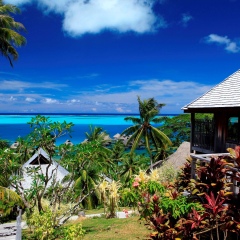 Отель Conrad Bora Bora Nui Французская Полинезия, Бора-Бора - 8 отзывов об отеле, цены и фото номеров - забронировать отель Conrad Bora Bora Nui онлайн пляж