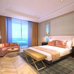 Mandarin Oriental Jumeira, Dubai ОАЭ, Дубай - отзывы, цены и фото номеров - забронировать отель Mandarin Oriental Jumeira, Dubai онлайн комната для гостей фото 2