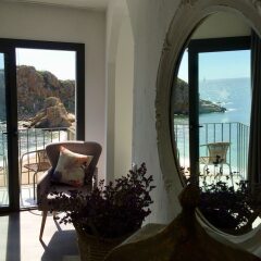 Отель Hostal Restaurant Sa Malica Бланес балкон