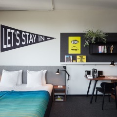 The Student Hotel Amsterdam City комната для гостей