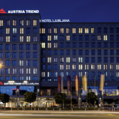 Austria Trend Hotel Ljubljana вид на фасад