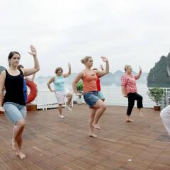 Отель Huong Hai Sealife Cruise фитнесс-зал фото 2