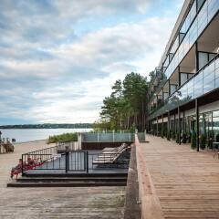 Апартаменты Pirita Beach & SPA Таллин приотельная территория фото 2