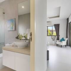 Отель Villa White Orchid Таиланд, Самуи - отзывы, цены и фото номеров - забронировать отель Villa White Orchid онлайн ванная