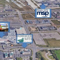 Отель Homewood Suites Minneapolis - Mall Of America Блумингтон городской автобус