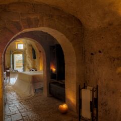Отель Sextantio Le Grotte Della Civita Матера бассейн