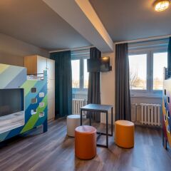 Отель A&O Dresden Hauptbahnhof Германия, Дрезден - 8 отзывов об отеле, цены и фото номеров - забронировать отель A&O Dresden Hauptbahnhof онлайн комната для гостей фото 5