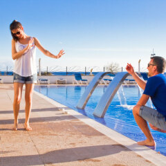 Hotel Club Sur Menorca Сан-Луис приотельная территория