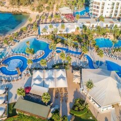 Отель Adams Beach Кипр, Айя-Напа - 7 отзывов об отеле, цены и фото номеров - забронировать отель Adams Beach онлайн пляж фото 2