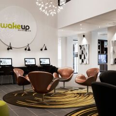 Отель Wakeup Aarhus Дания, Орхус - отзывы, цены и фото номеров - забронировать отель Wakeup Aarhus онлайн интерьер отеля фото 2