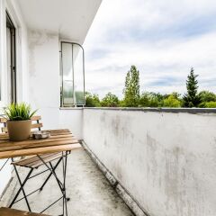 Апартаменты Apartment Humboldt-Gremberg 4km bis Köln Messe Кёльн балкон