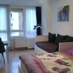 Апартаменты White Apartment Кёльн комната для гостей фото 4