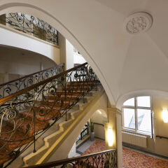 Отель Grandhotel AMBASSADOR - Národní Dum Чехия, Карловы Вары - 1 отзыв об отеле, цены и фото номеров - забронировать отель Grandhotel AMBASSADOR - Národní Dum онлайн интерьер отеля фото 2