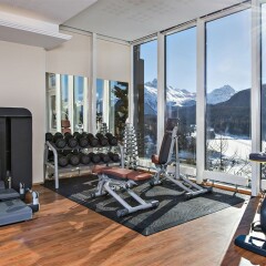 Отель Kulm Hotel St. Moritz Швейцария, Санкт-Мориц - отзывы, цены и фото номеров - забронировать отель Kulm Hotel St. Moritz онлайн фитнесс-зал фото 3