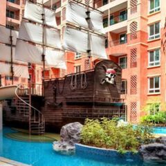 Отель 1BR Pool View Seven Seas Jomtien Паттайя бассейн фото 3