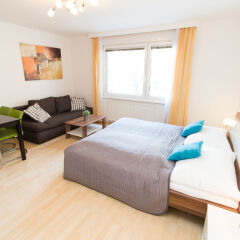 Апартаменты Checkvienna – Apartment Gießaufgasse Вена комната для гостей фото 5