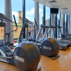 Отель Hilton Manchester Deansgate Манчестер фитнесс-зал