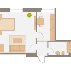 Отель Aparthotel am Zwinger Германия, Дрезден - отзывы, цены и фото номеров - забронировать отель Aparthotel am Zwinger онлайн балкон
