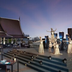 Отель Anantara Riverside Bangkok Resort Таиланд, Бангкок - отзывы, цены и фото номеров - забронировать отель Anantara Riverside Bangkok Resort онлайн приотельная территория фото 2