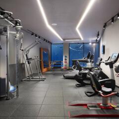 Отель Hilton London Bankside фитнесс-зал