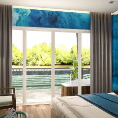 Отель Amantra Lake View Resort Ланта комната для гостей фото 3