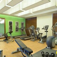 Отель Hilton Garden Inn Dubai Al Muraqabat фитнесс-зал фото 4