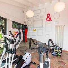 Отель Luxury Italian Lakes Villa With Private Pool, Gym, Bbq, Free Wifi, Lake Views Италия, Вербания - отзывы, цены и фото номеров - забронировать отель Luxury Italian Lakes Villa With Private Pool, Gym, Bbq, Free Wifi, Lake Views онлайн фитнесс-зал